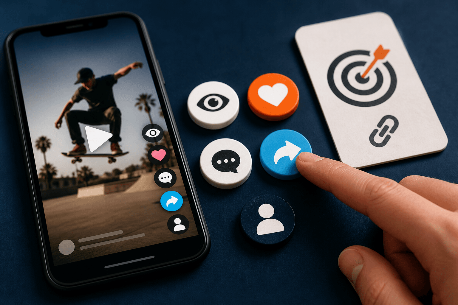 TikTok social media service selection scene