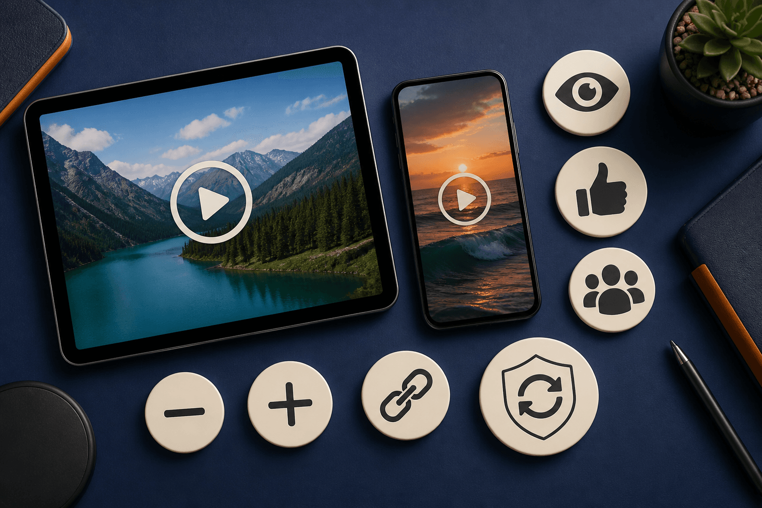 YouTube social media service selection scene